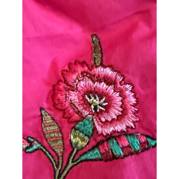 Embroidered Papparazzi by Biz Hot Pink Lined 4 Button Jacket VGUC - Picture 7 of 7